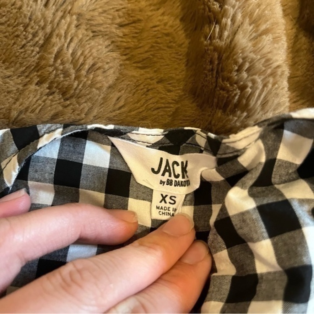 Bb Dakota plaid Bell sleeve tie cardigan - Picture 7 of 7